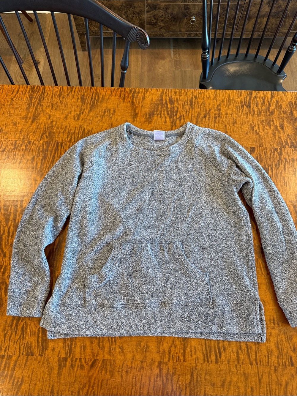 Secret Treasures Men's Heather Gray Crewneck Pullover